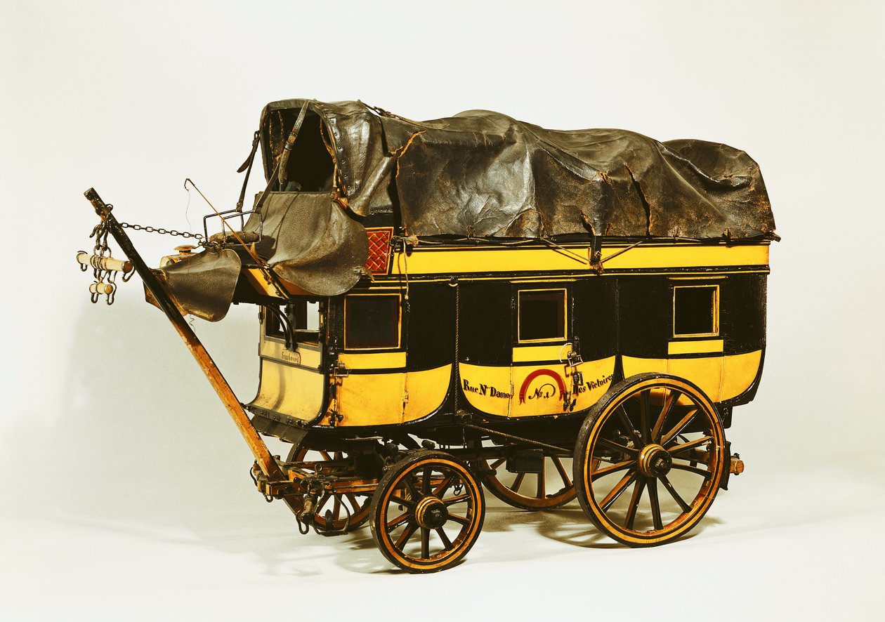 Kırk kişilik omnibüs modeli (boyalı ahşap) by French School