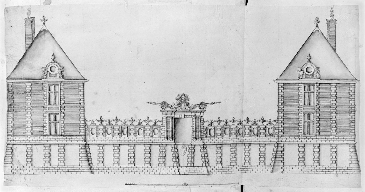 Bayan 1001 fol 33-36, Chateau de Rosny by French School