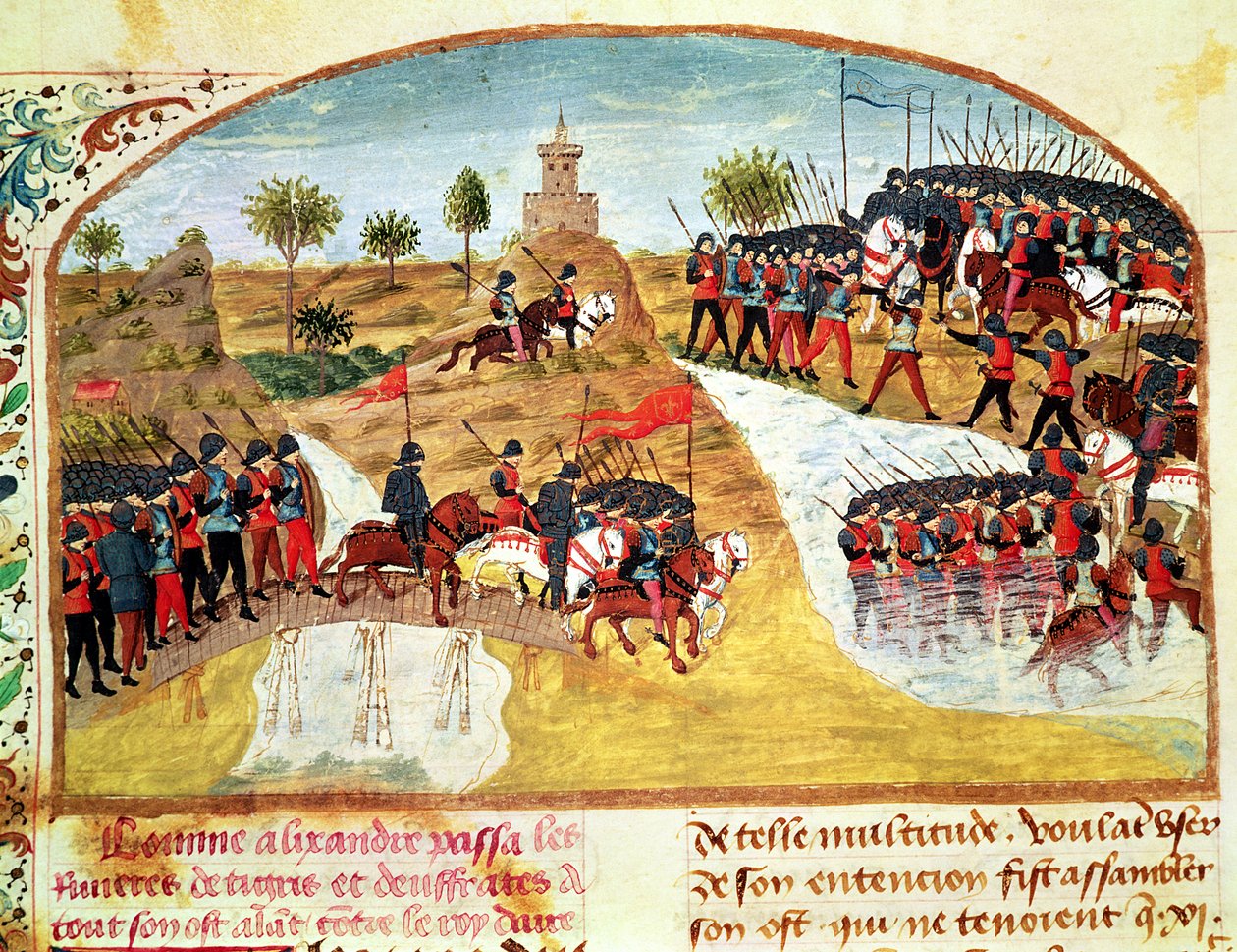 Ms 1335 f.62v Büyük İskender (MÖ 356-323) Vie dAlexandre le Grand