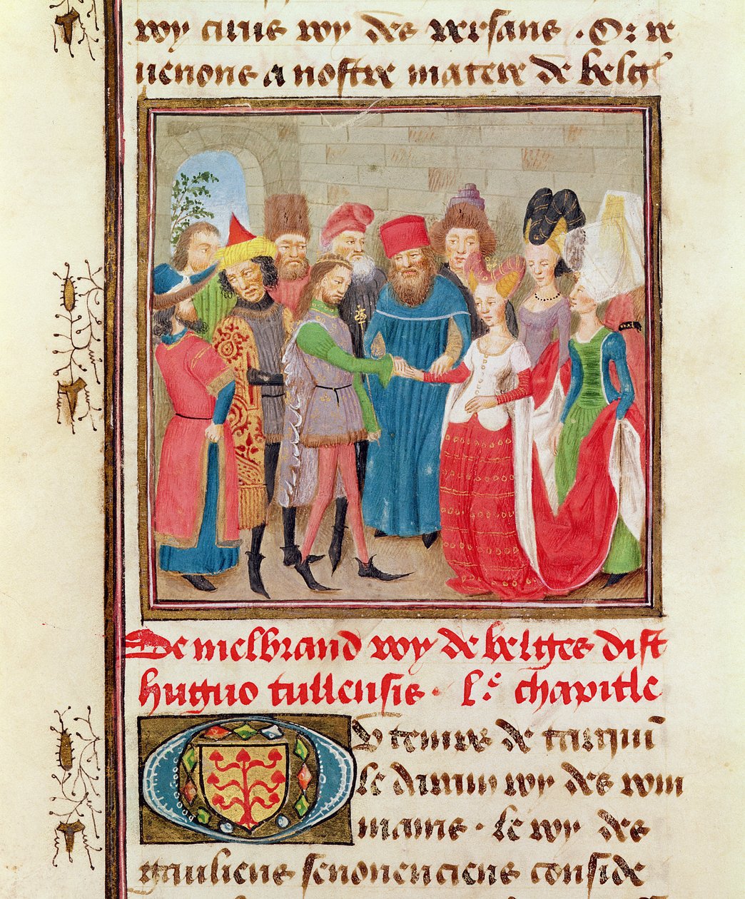 Ms 149 t.1 fol. 95 Evlilik Sahnesi, Histoire des Nobles Princes de Hainaut
