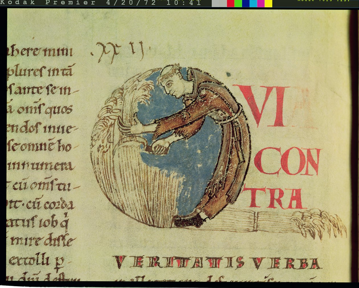 Ms 170 fol.75v Papa Gregory the Great tarafından yazılan Moralia in Job