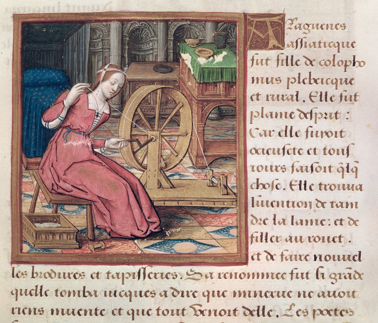 Ms 17 Arachne, Vie des Femmes Celebres