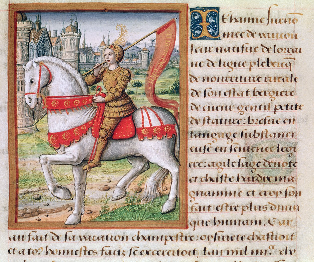 Ms 17 f.76 Joan of Arc, Vie des Femmes Celebres