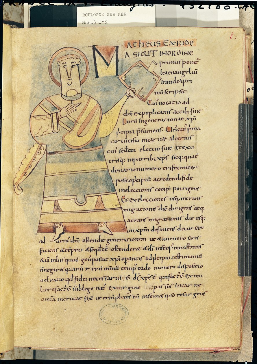 Bayan 18 f.8 Aziz Matta Evangelist by French School