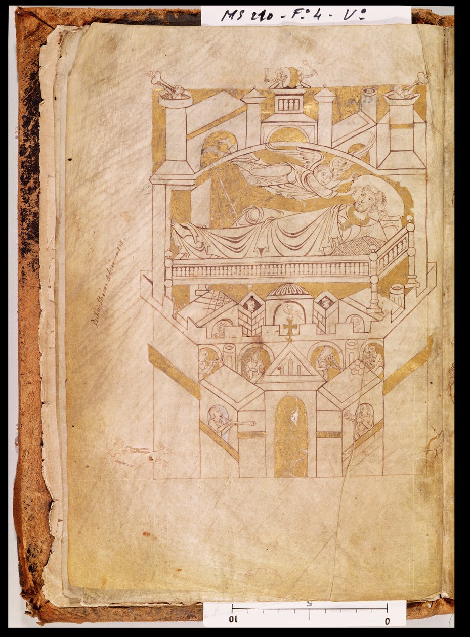 Ms 210 fol. 4v Saint Aubert