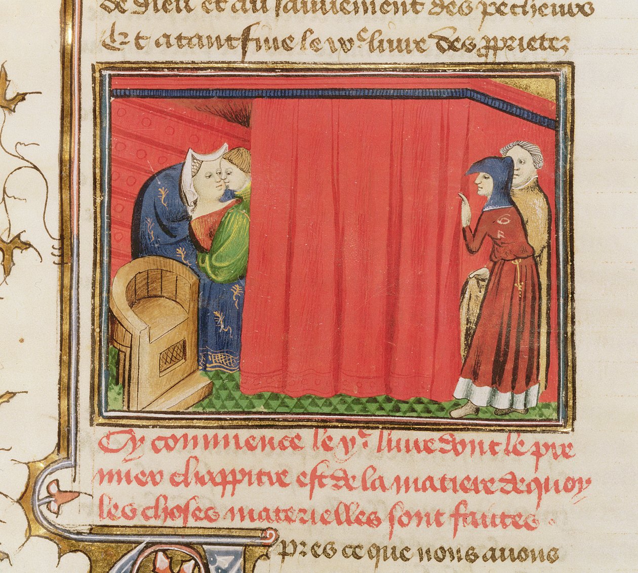 Bayan 22531 Yatakta Çift, Le Livre des Proprietes des selects, Barthelemy l Anglais, c.1410-15 by French School