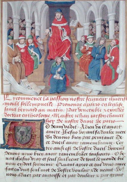 Ms 230 fol.1 Jean de Gerson (1363-1429) sabahları Paris