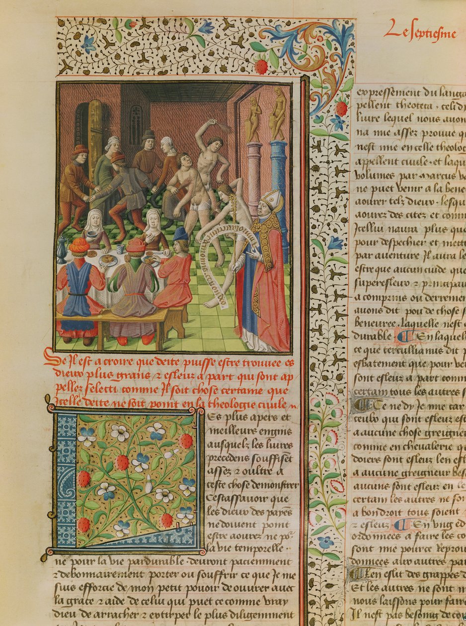 Ms 246 fol.151r Temporal and Terminal, De Civitate Dei