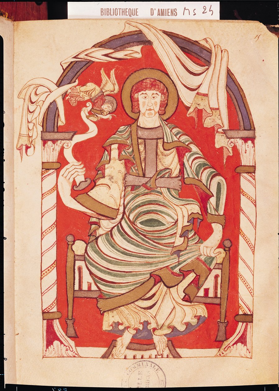 Ms 24 fol.15 St. Matta, Corbie Manastırı İncili