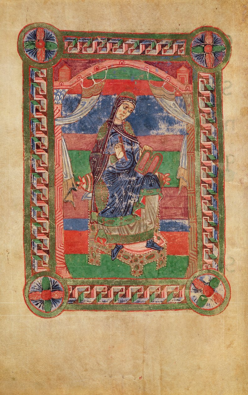 Ms 250 fol.43v St. Radegund (518-87), St. Radegund