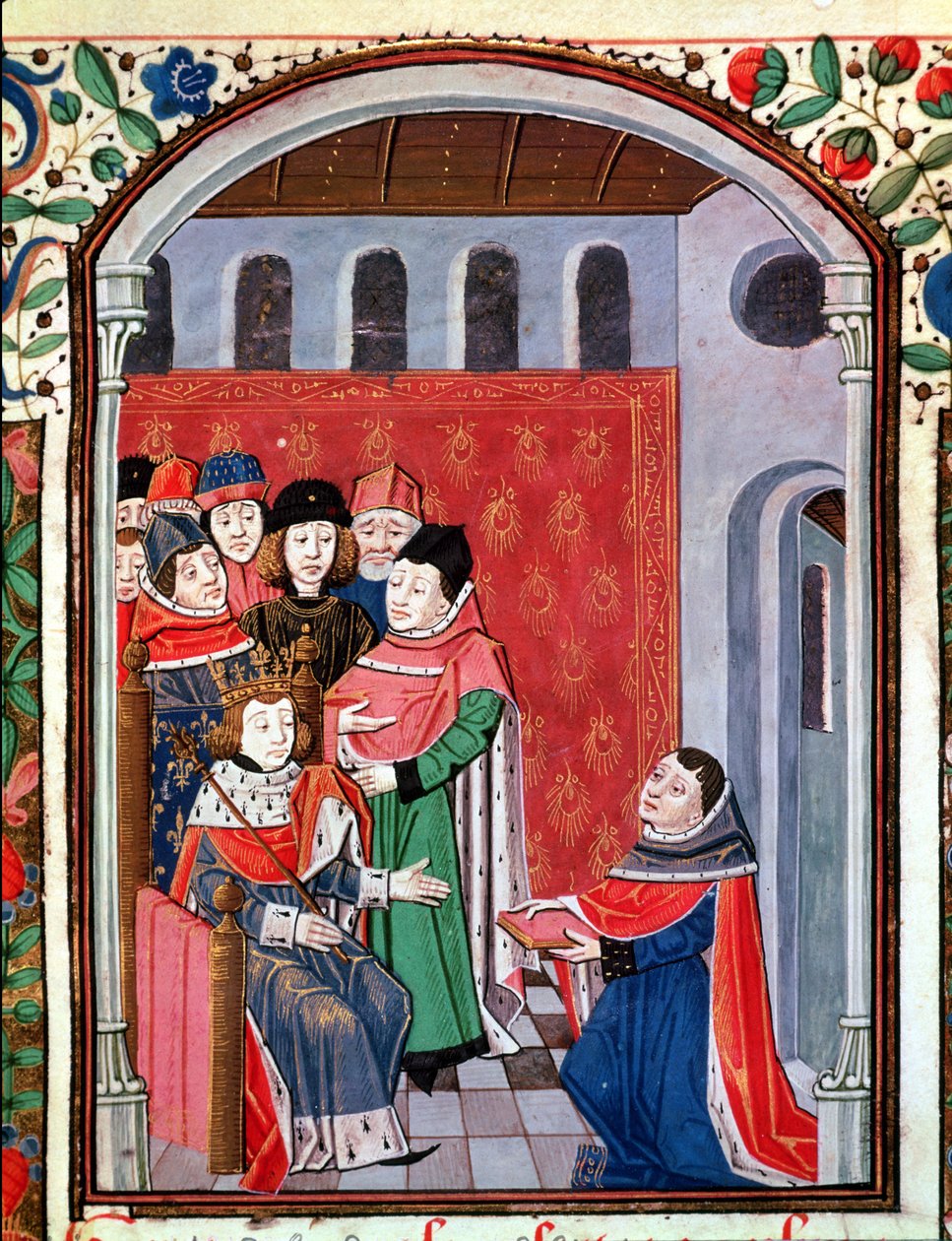 Ms 3045 fol.1 Jean de Meung (1240-1305), Philippe le Bel