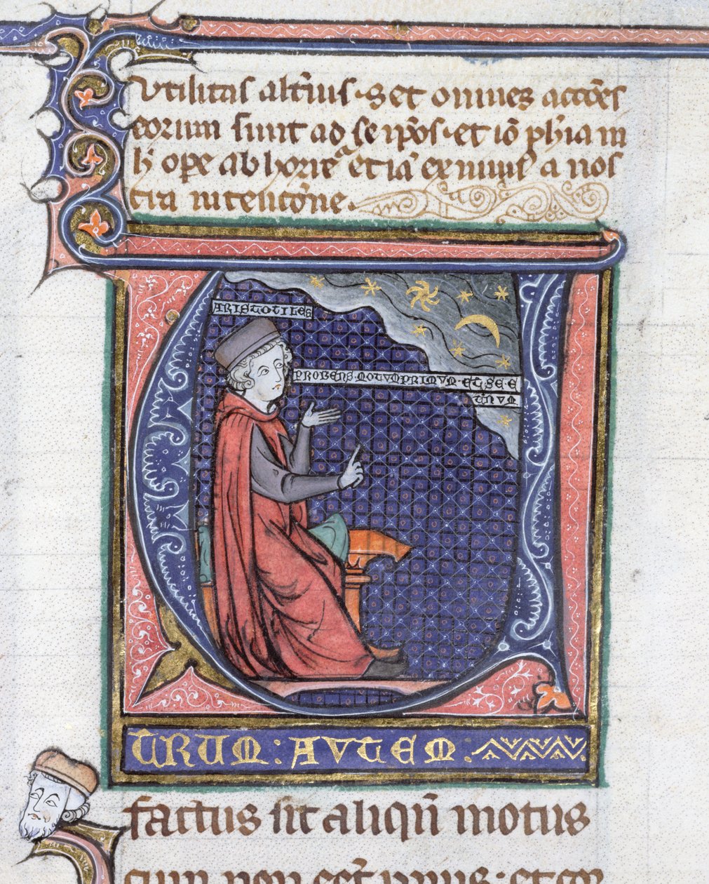Ms 3469 Fizikten Aydınlatma Aristoteles (MÖ 384-322) by French School