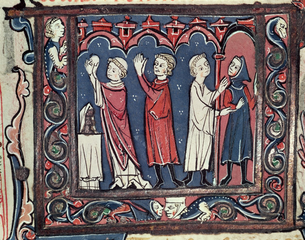 Ms 364 fol.111 Aforoz sahnesi, Decretales
