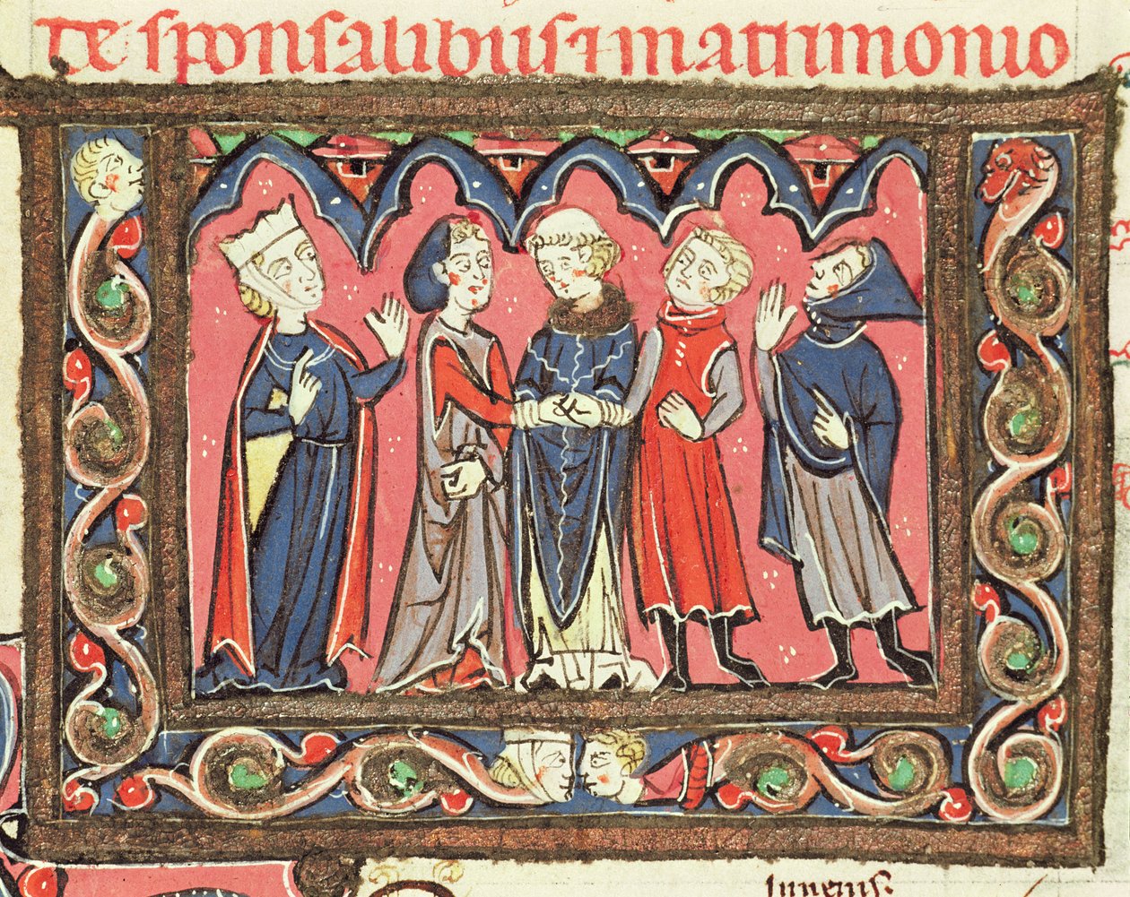 Ms 364 fol.166 Bir evlilik, Johannes Andreae