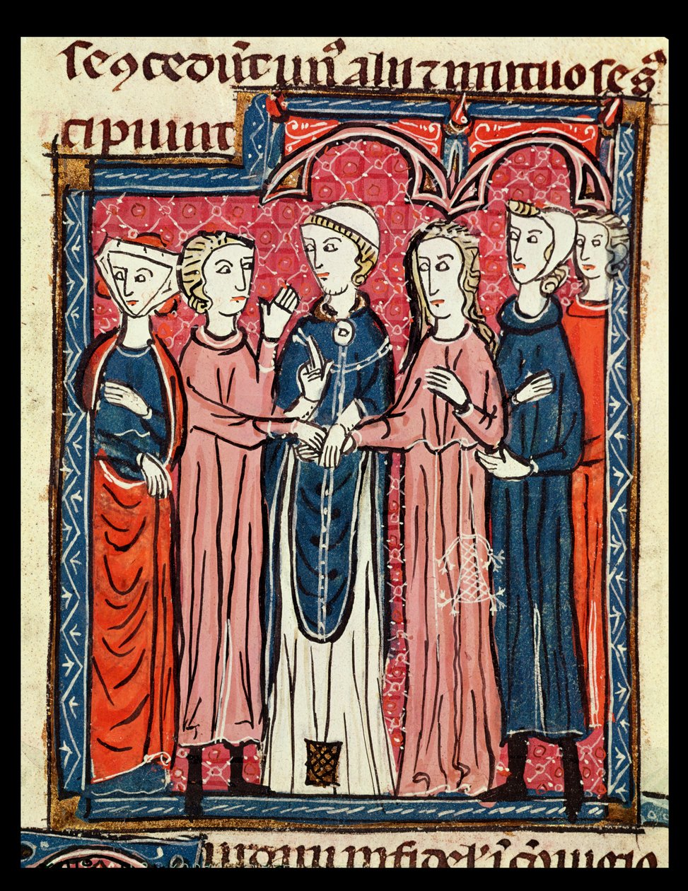 Ms 372 fol.153 A Evlilik, Decrets de Gratien