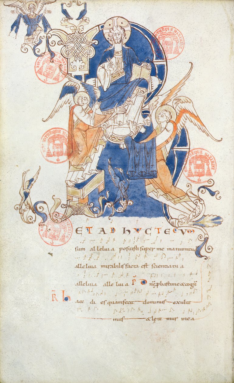 Ms 384 Christ in Glory, Saint-Denis Antiphonary