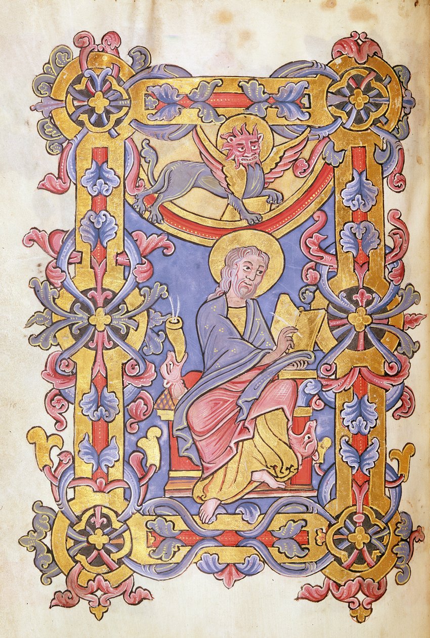 Bayan 479 fol. 53 St. Mark, Les Gospels de lAbbaye de Cysoing