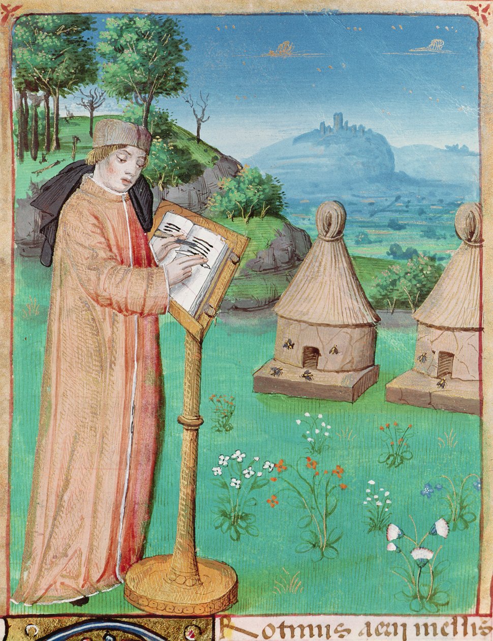 Ms 493 fol.45 Virgil (70-19BC), The Georgics by Virgil