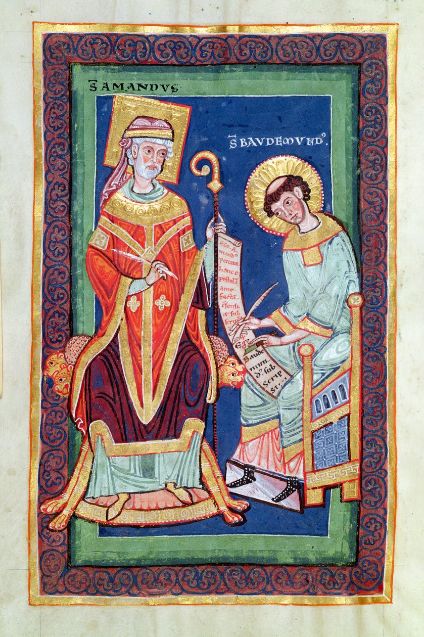 Ms 501 Fol.58 St. Amand, St. Baudemond