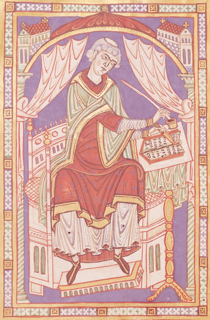 Ms 501 fol.5v Baudemond Yazma, Saint Amand