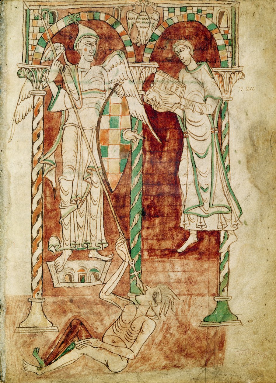 Ms 50 Fol.1v Kopyacı Kitabını St. Michael