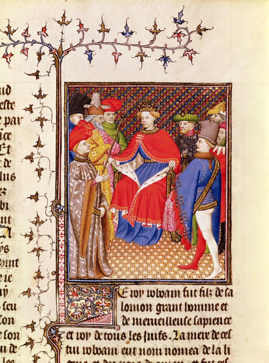 Bayan 5193 Fol.52r Rosane, Giovanni Boccaccio (1313-75) c.1410 tarafından yazılan De Casibus viroum illustrarium