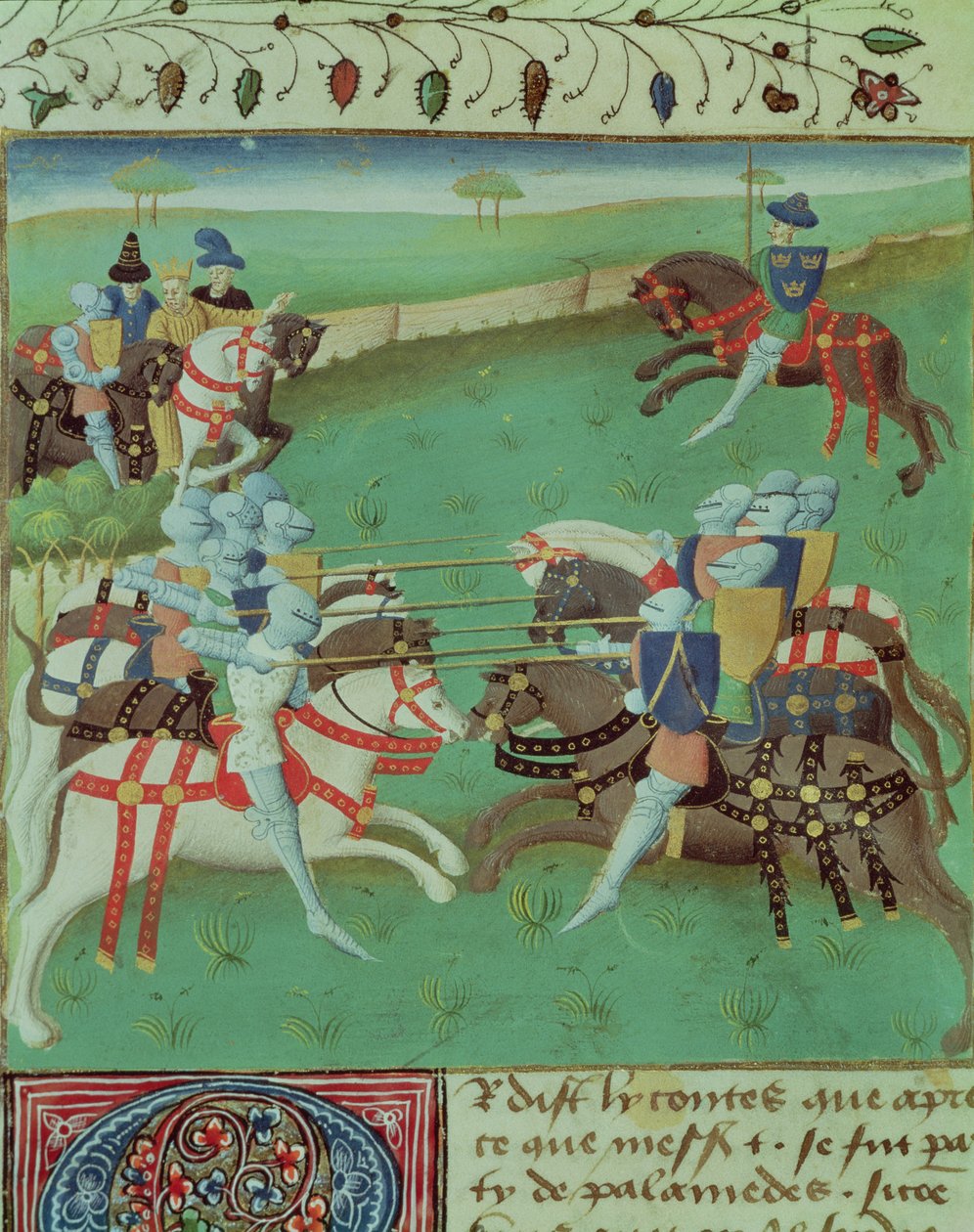 Ms 527 f.5v Roman du Saint Graal