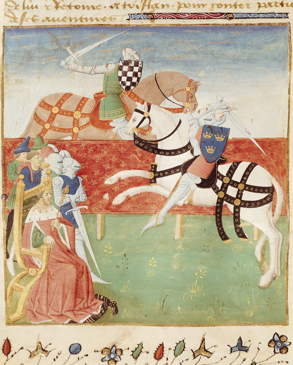 Ms 527 fol.40v Roman du Saint Graal