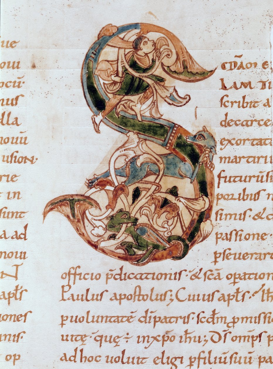 Ms 67 fol.195 St. Paul Mektupları Üzerine Yorumdan Tarihlendirilmiş ilk 