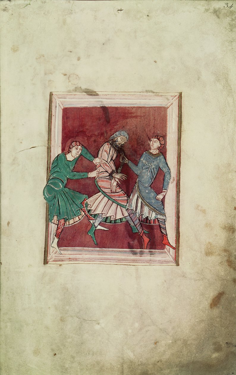Ms 698 fol.34r Aziz Ömer Mucizesi (595-670) Vie de Saint Omer