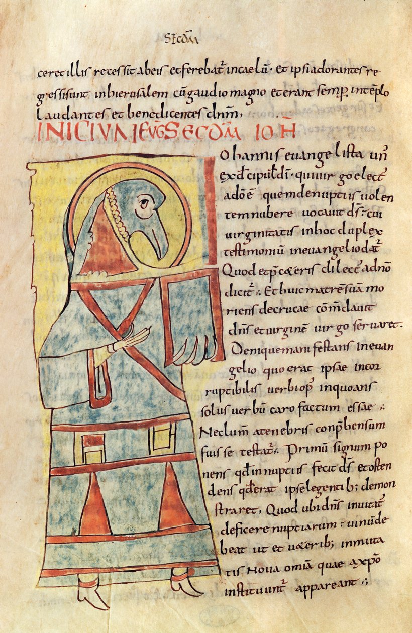 Bayan 8 f.95v Aziz John the Evangelist by French School