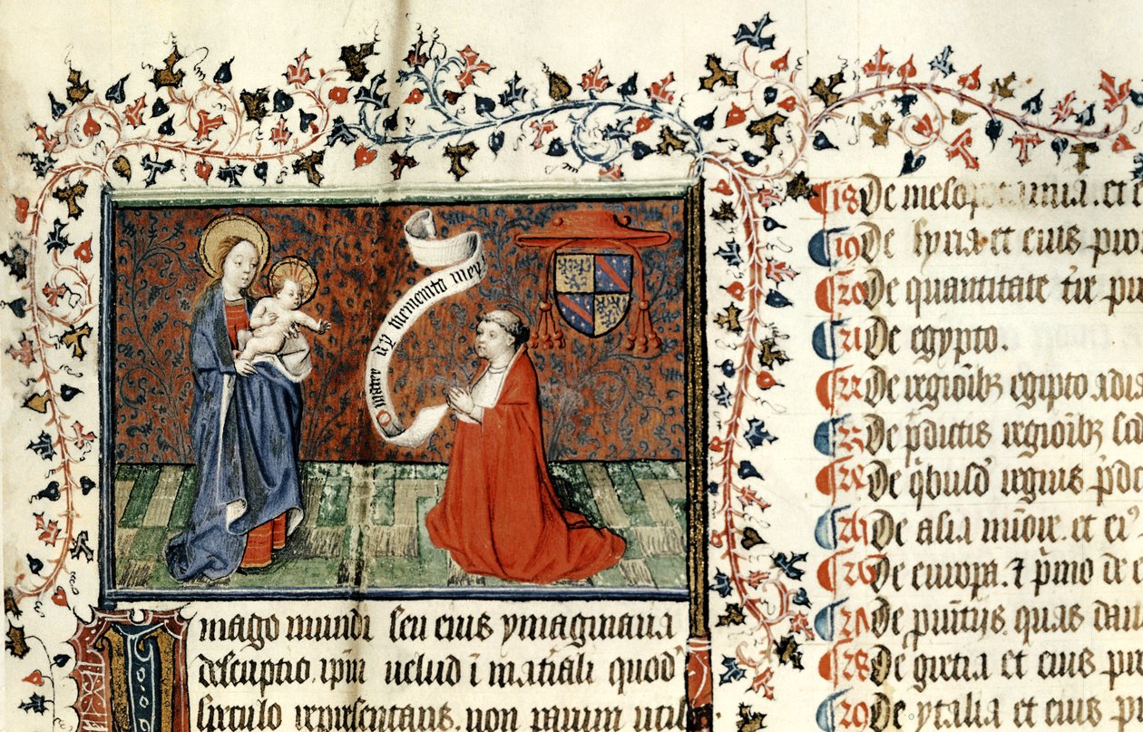 Ms 954 Pierre dAilly (1350-1420) Cambrai Piskoposu, Bakire