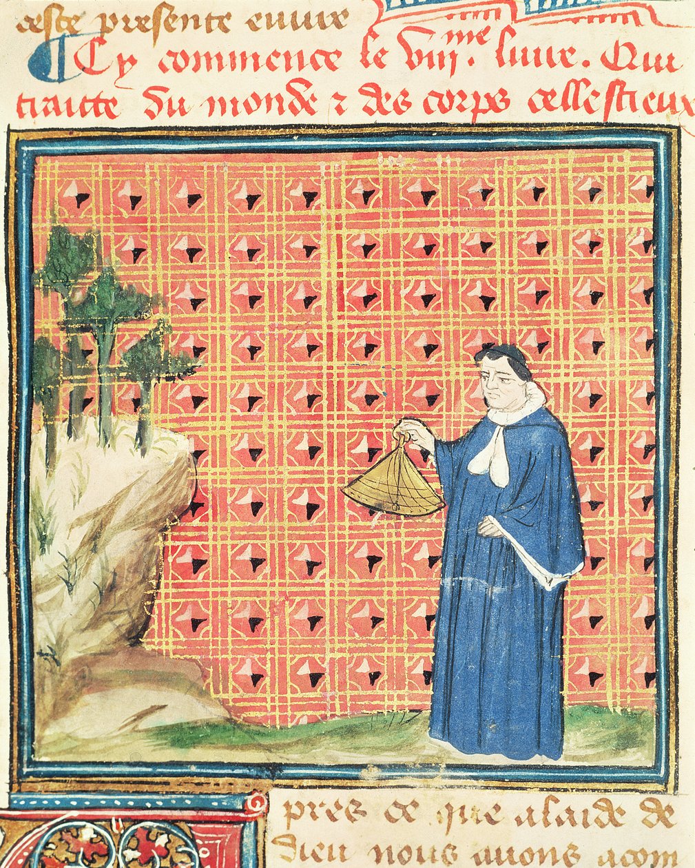 Bayan 993 fol. 130 Güneş ekinoksu, Le Livre des Proprietes des Choses, Jean Cordichon tarafından by French School