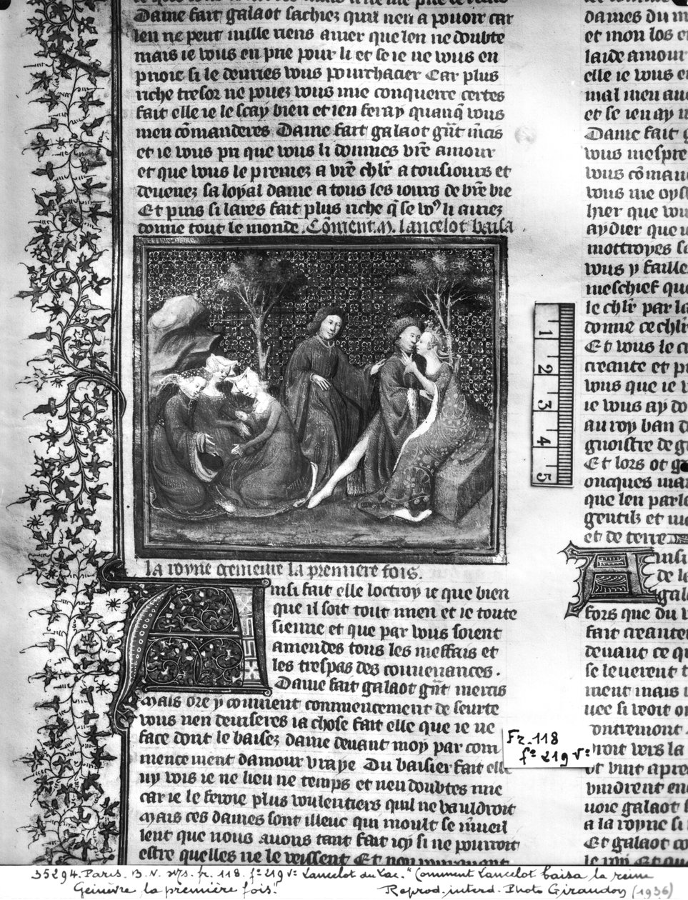 Ms Fr 118 fol.219v Lancelot, Livre de Messire