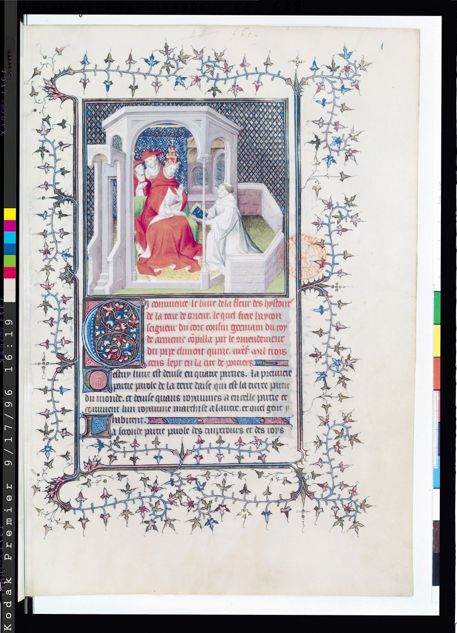 Bayan Fr 12201 Fol.1 Hayton, çalışmalarını Hayton (d.1271) 1402