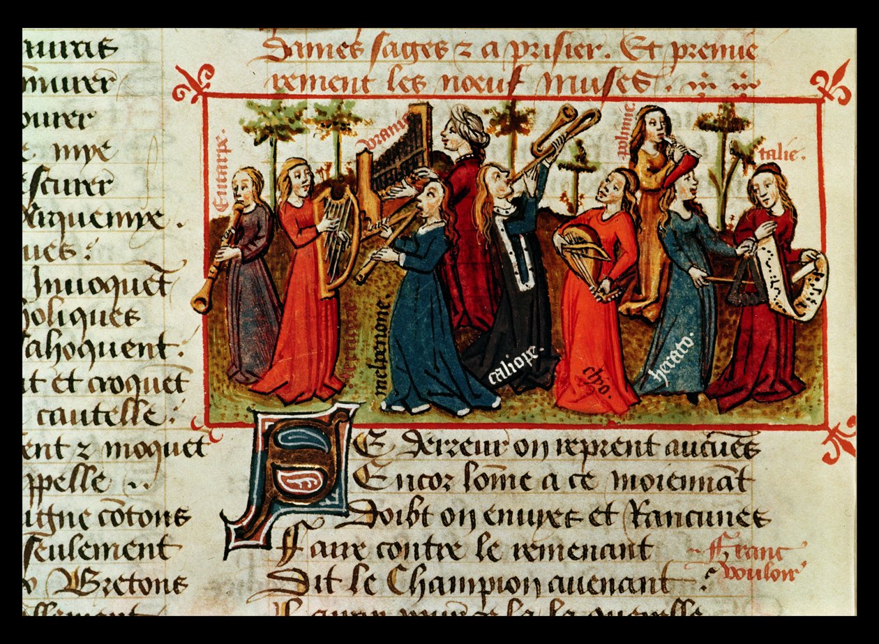 Ms Fr 12476 Fol.109v Martin le Franc tarafından yazılan Le Champion des Dames