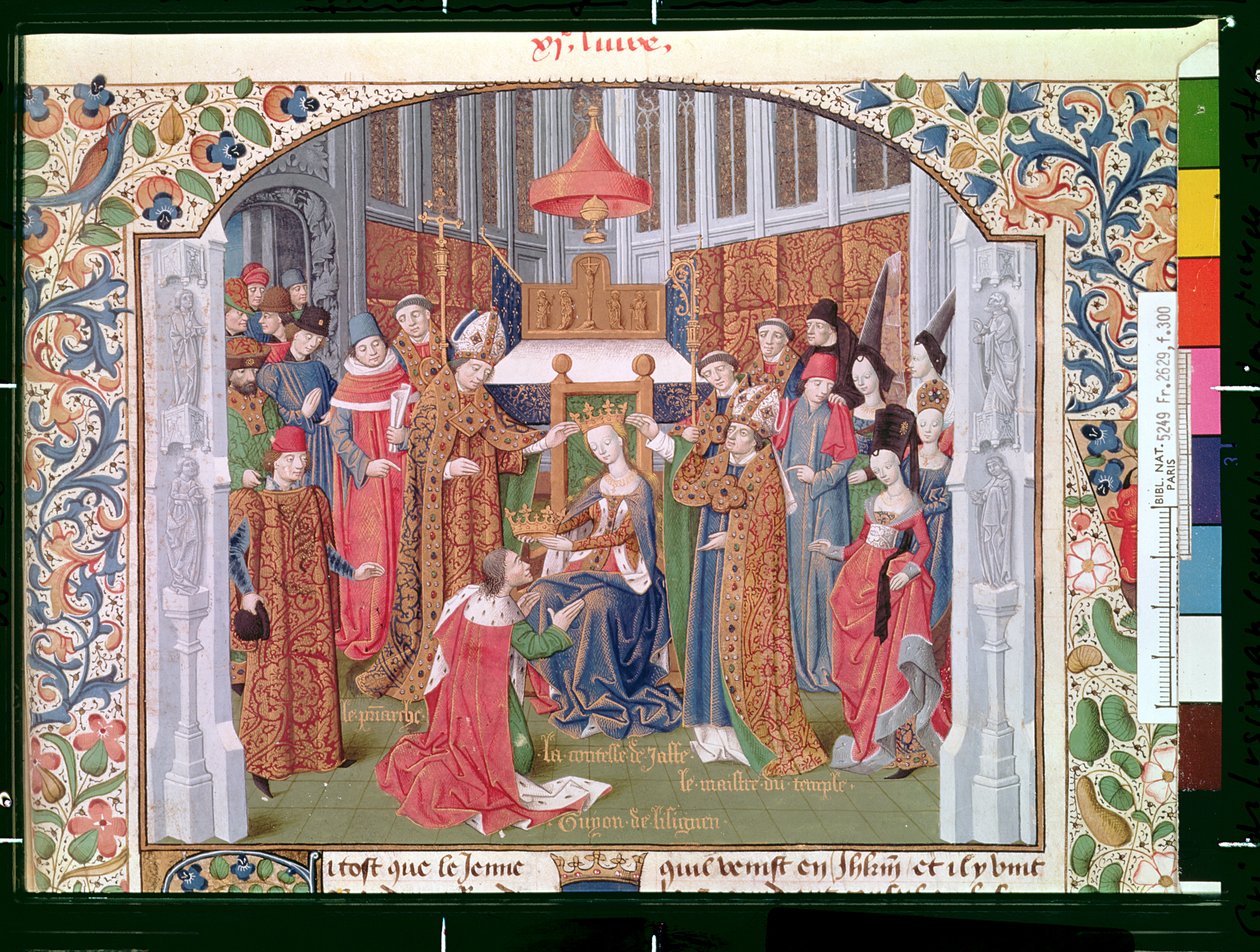 Bayan Fr 2629 fol.300 Yafa Kontesi (c.1136-88) Tire William tarafından Histoire de la conquete de Jerusalem