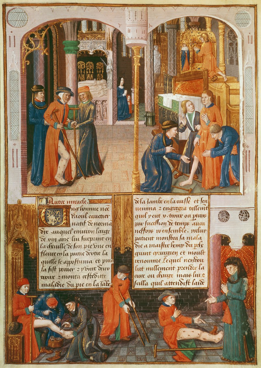Bayan Fr 2829 fol. 89 Mucizeler St. Louis Mezarı