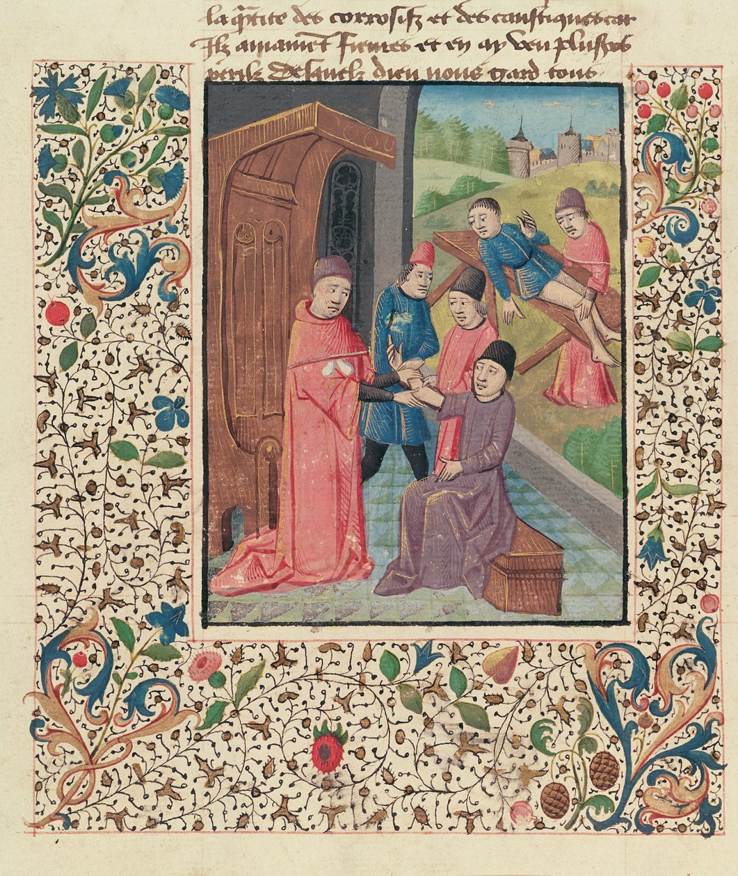Bayan Fr 396 fol.80v Guy de Chauliac tarafından yazılan La Grande Chirurgie