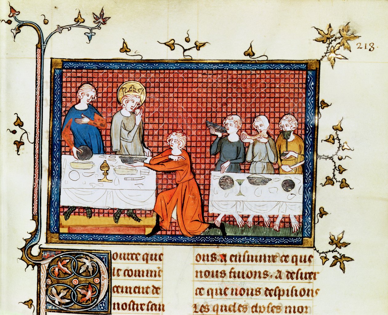 Bayan Fr. 5716 f.213 St. Louis Yoksulları Beslemek, St. Louis