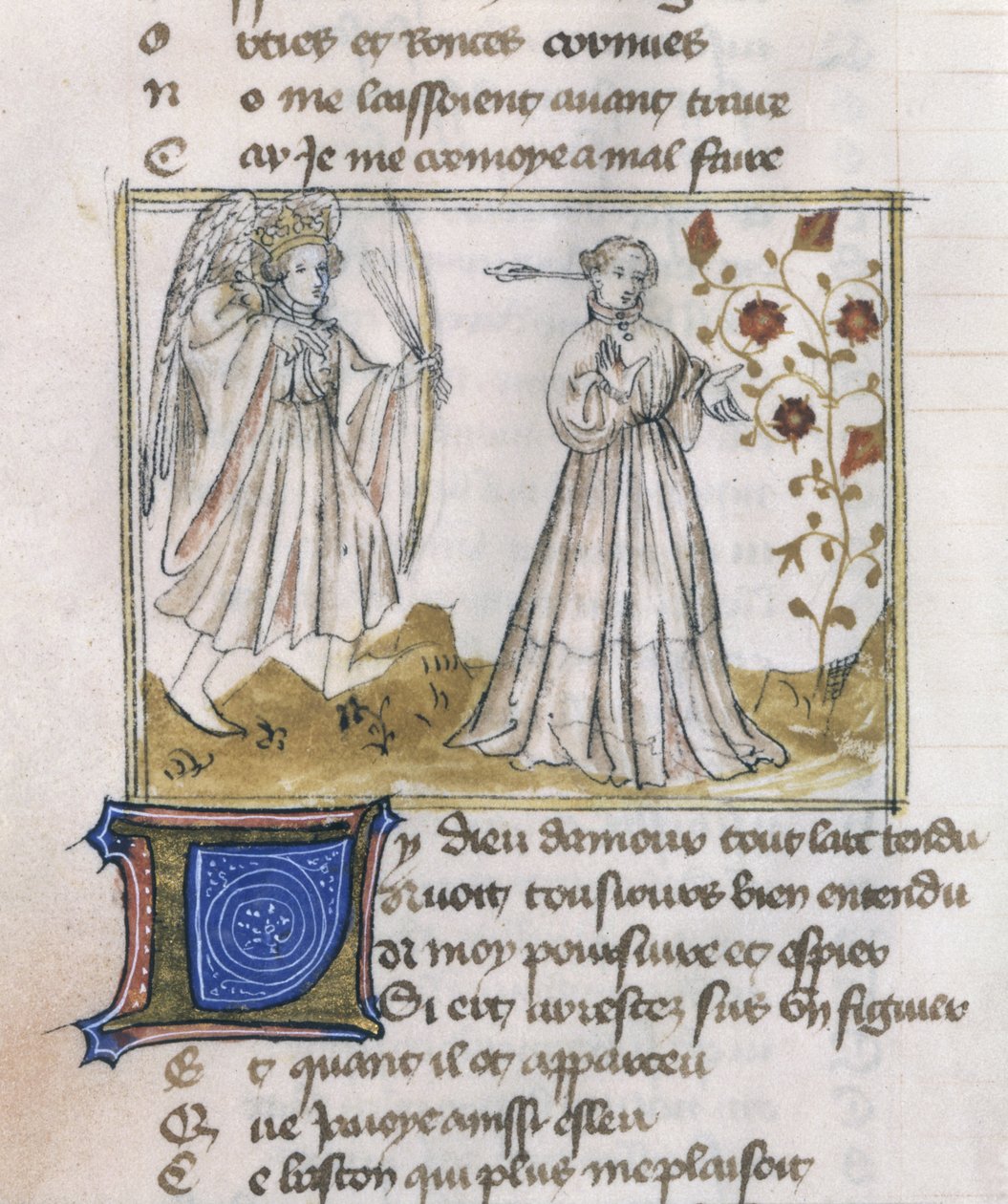 Ms Fr 805 fol.13v Le Roman de la Rose
