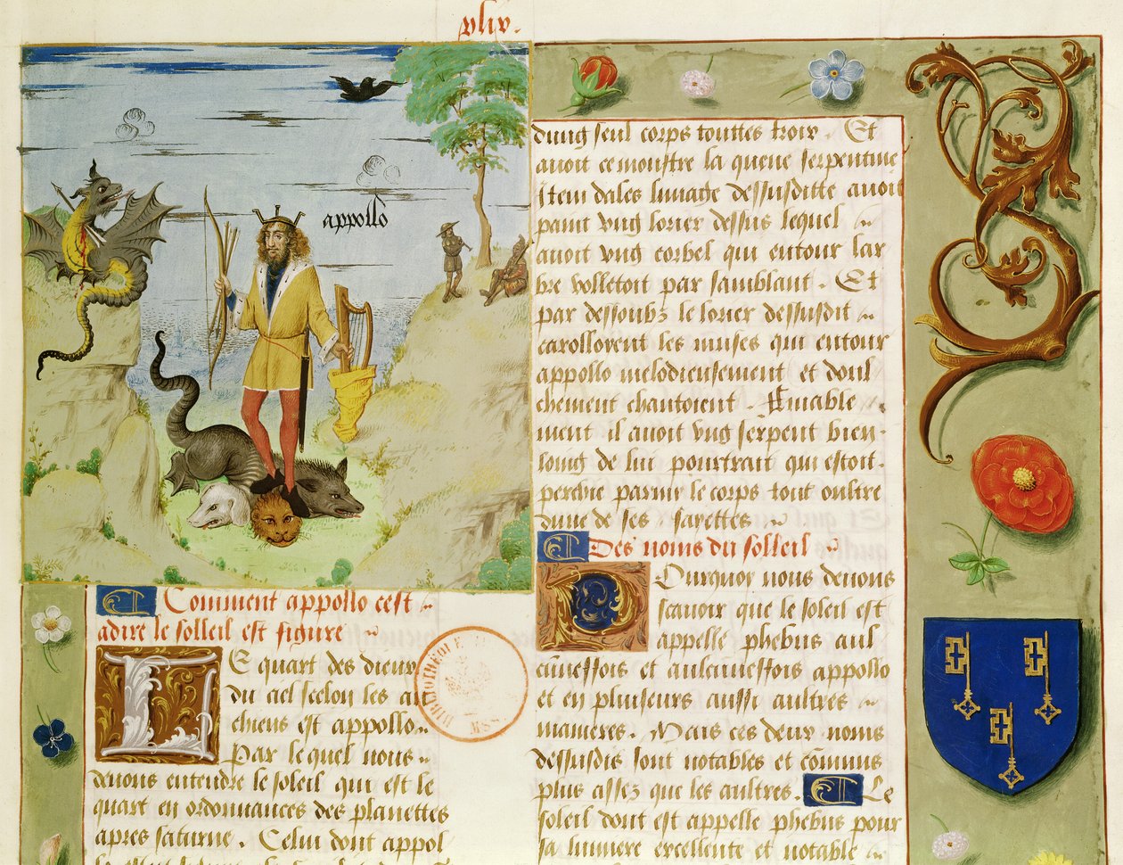 Ms Fr 9197 Fol.49 Apollo, Python