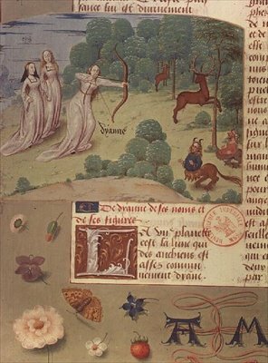 Bayan Fr 9197 fol.140v Diana avı, Livre des Eschecs D