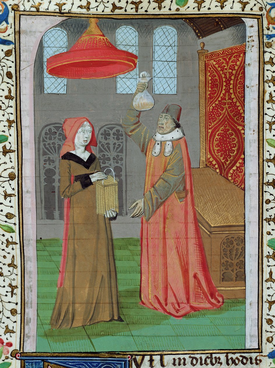 Bayan H 7 fol.164r Jean XXII İncilinden St. Elizabeth