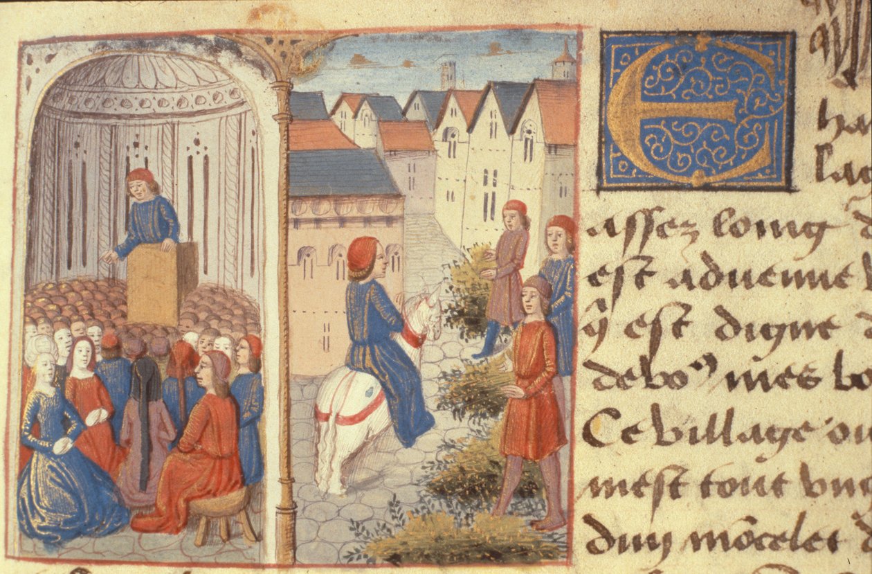 Ms Hunter 252 f.183r Les Cent Nouvelles Nouvelles, 1462