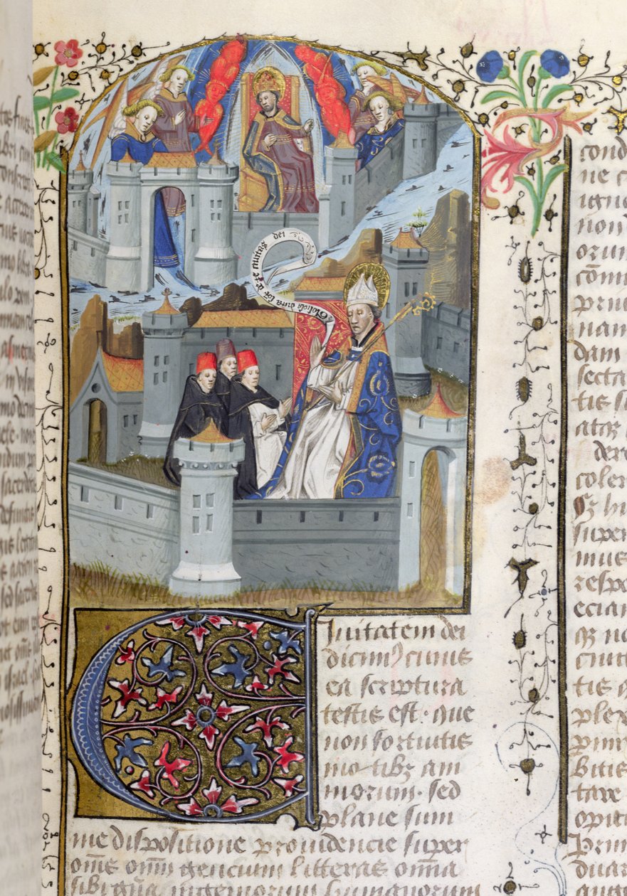 Ms Lat 592 f.127 Kudüs ve Babil, La Cite de Dieu