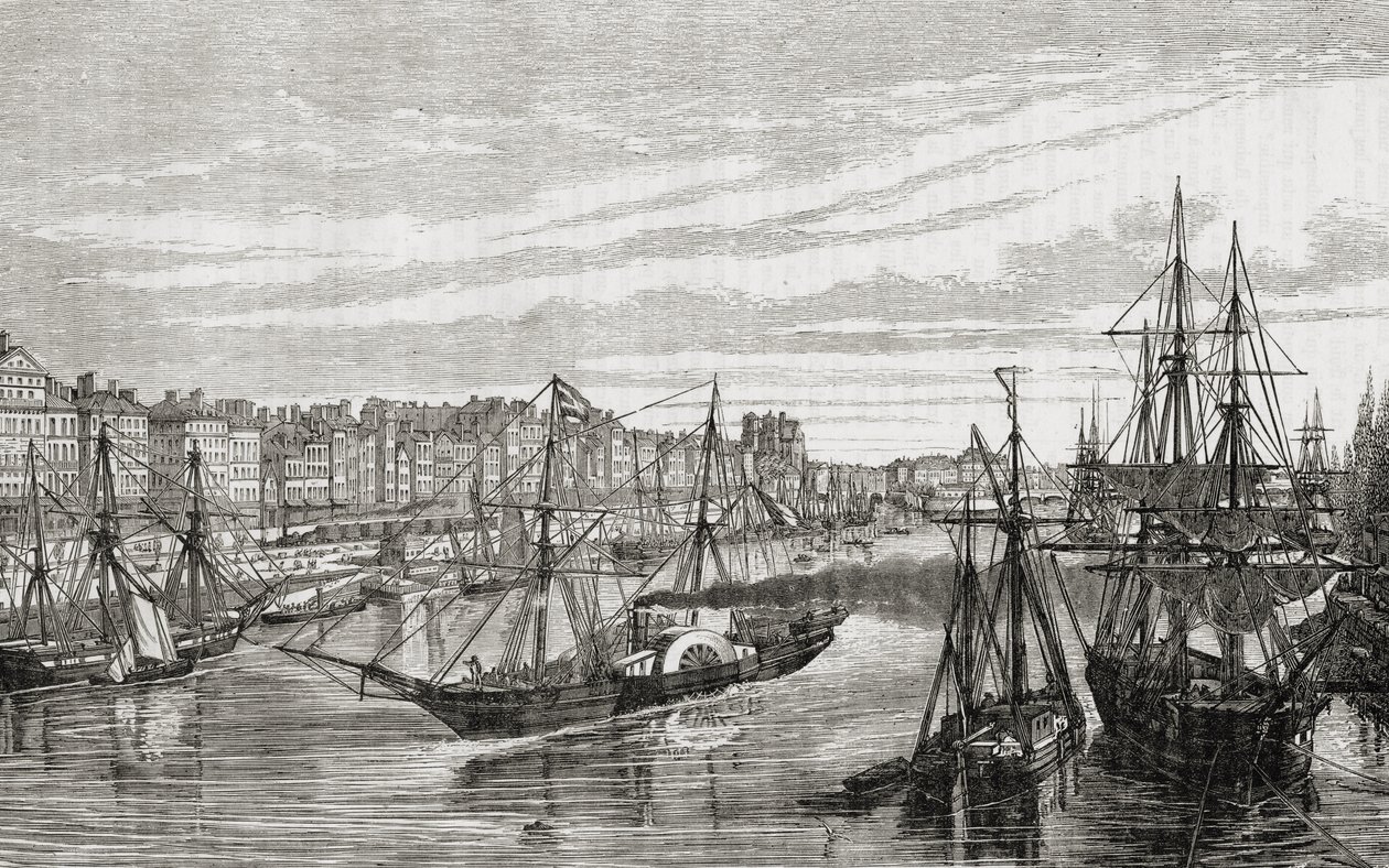 Nantes, Fransa, 18. yüzyılda, Louis Blanc (1811-82) tarafından 