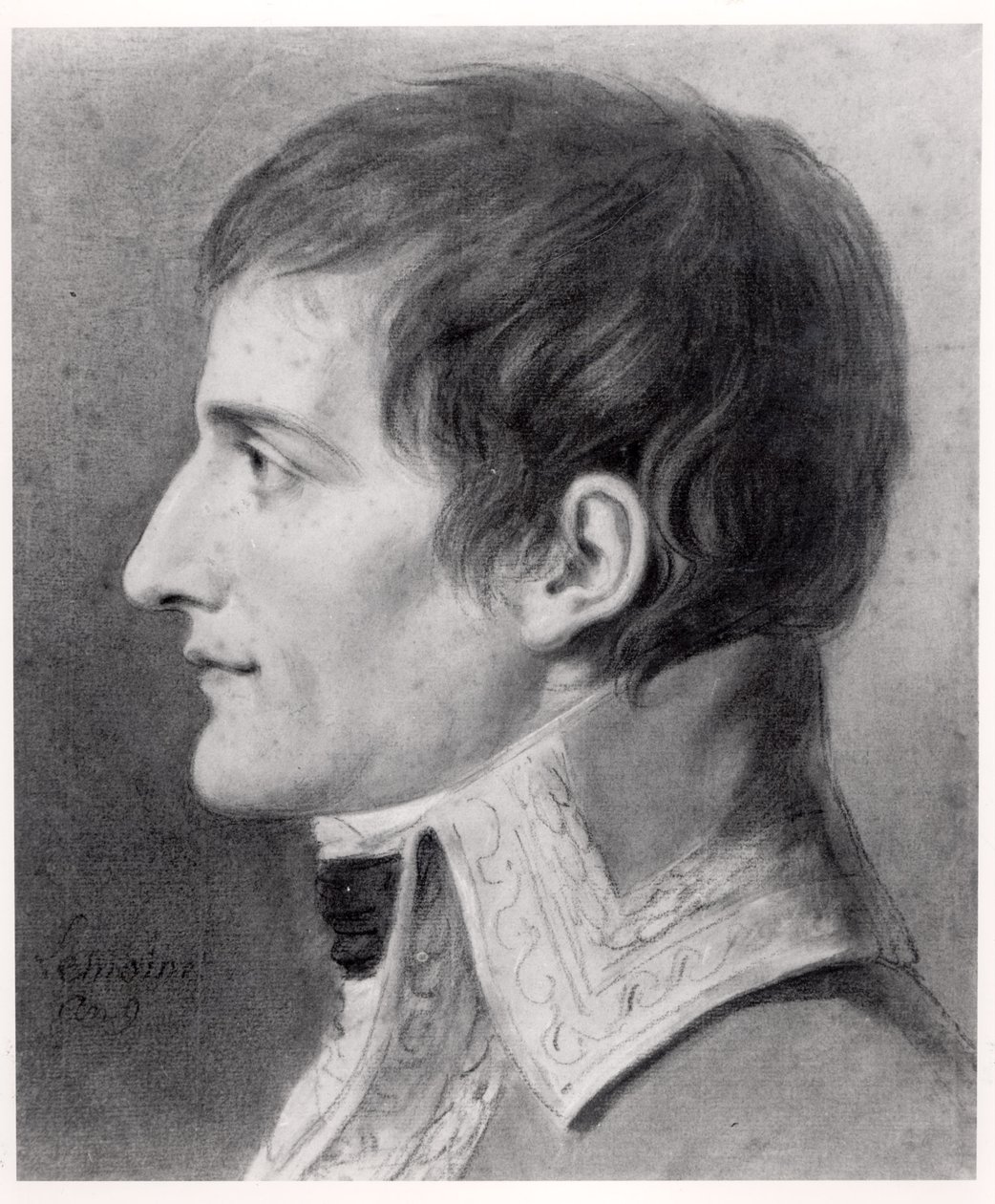 Napolyon Bonapart (1769-1821) Birinci Konsolos (kağıt üzerinde karakalem) by French School