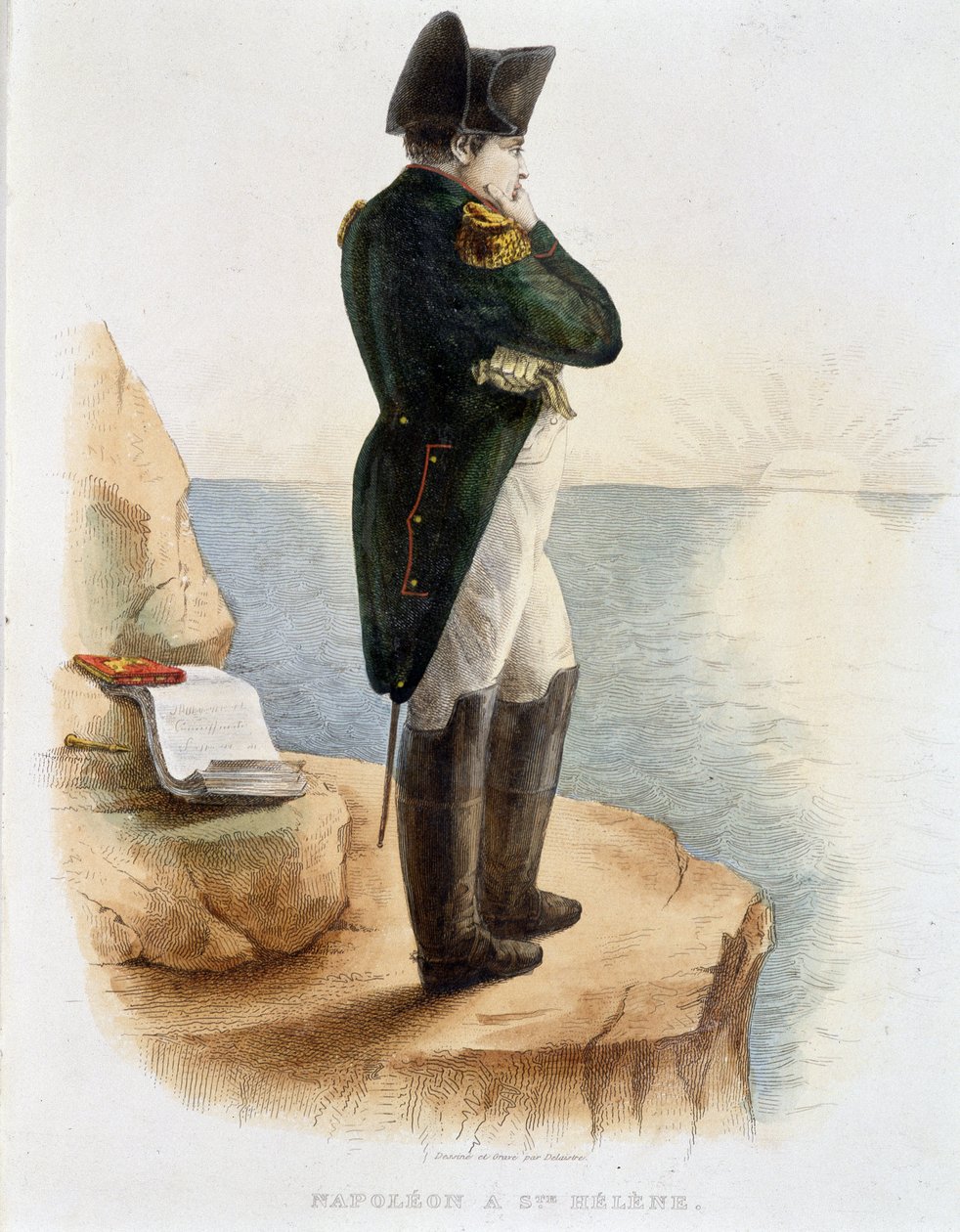 Napolyon a Sainte Helene - “” Fransız Plutarch” da by French School