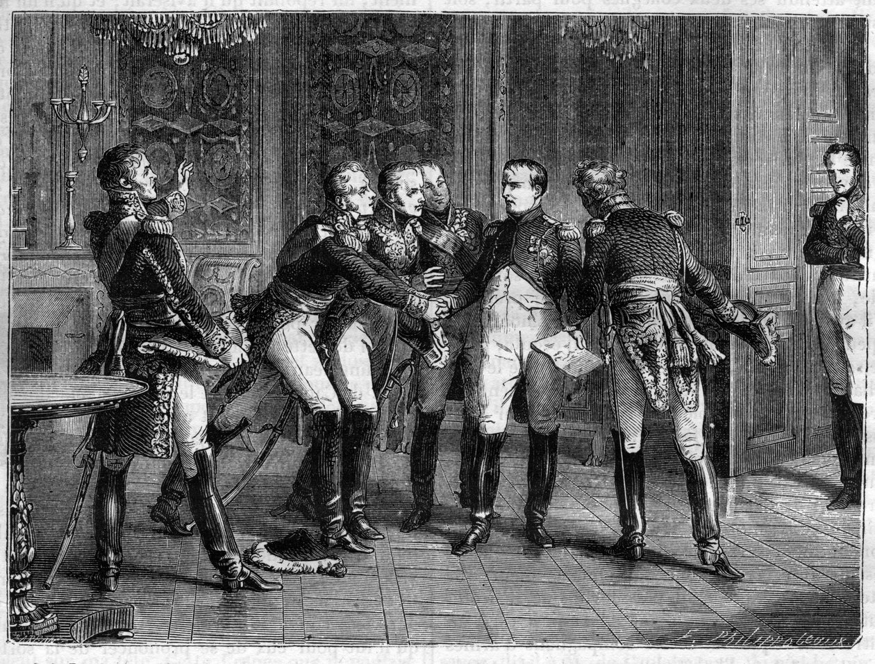 Napolyon, Mareşallerine tahttan çekilme kararını anlatıyor, 6 Nisan 1814 - I. Napolyon, 6 Nisan 1814